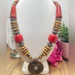 Vintage inspired beaded necklace
